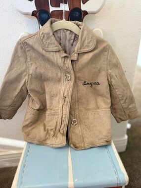 Real leather vintage jacket